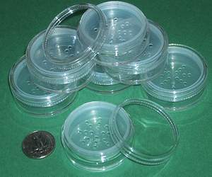 20 Gram Clear Round Plastic Sifter Jars