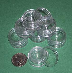 5 Gram Jars with Clear Lids